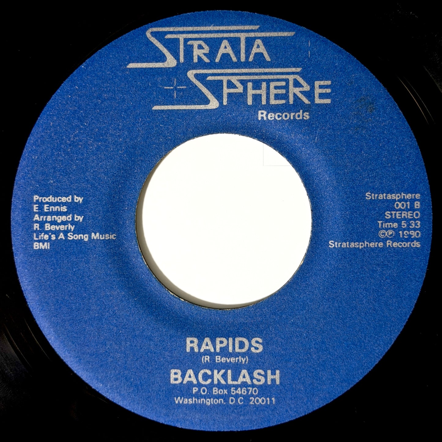 Backlash - Soft And Easy / Rapids [1980 US Original Press - Strata Sphere 001] (7inch)_2