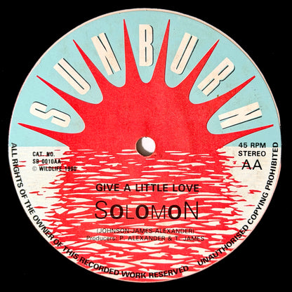 Solomon - Cast A Spell / Give A Little Love [1990 UK Original Press - Sunburn SB 0010] (12inch)_2