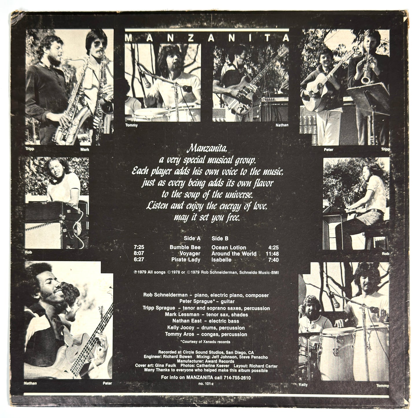 Manzanita - Pirate Lady [1979 US Original Press - Not On Label 101-Z] (LP)_2