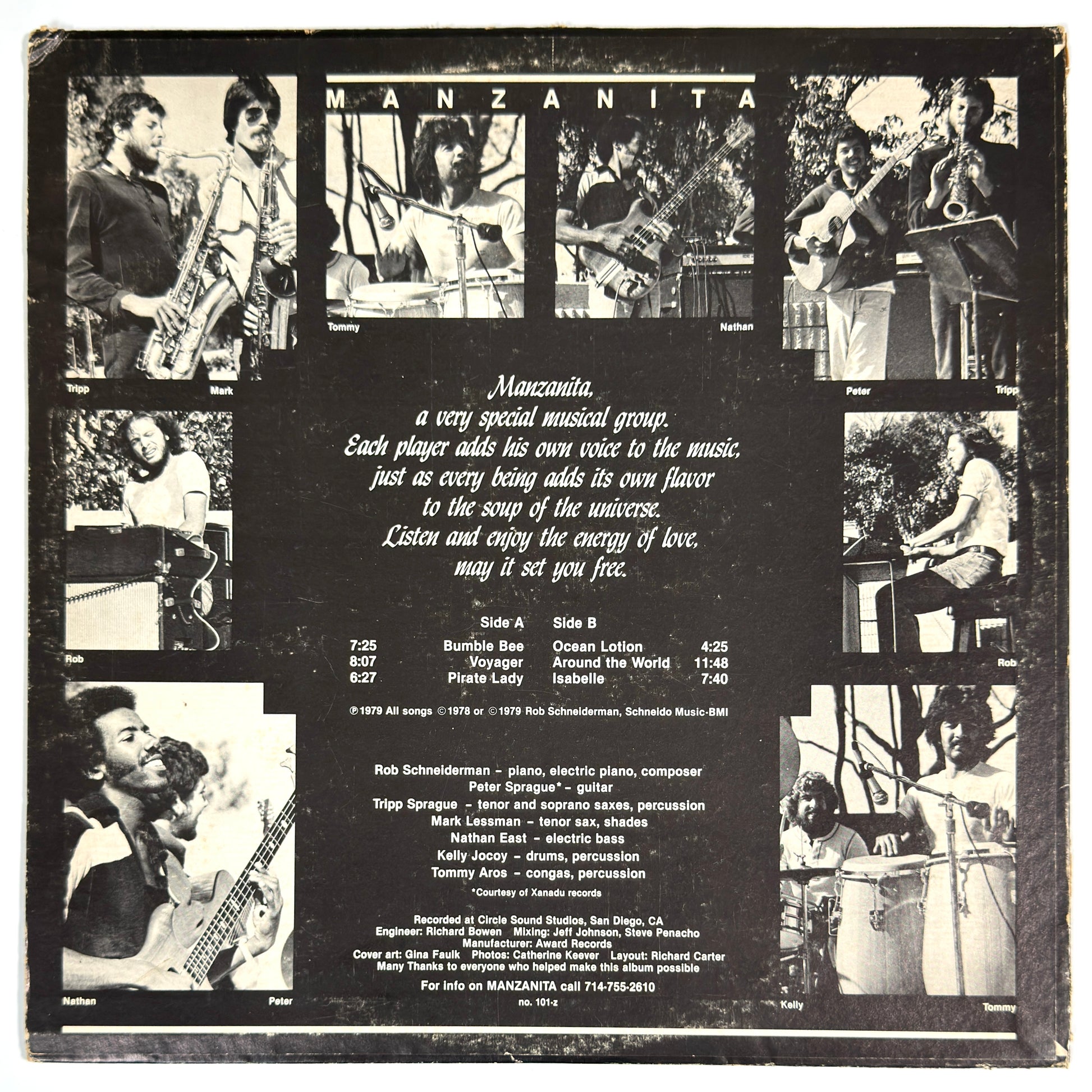 Manzanita - Pirate Lady [1979 US Original Press - Not On Label 101-Z] (LP)_2