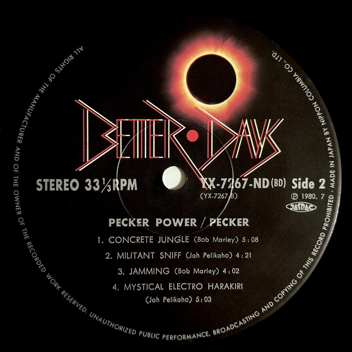 Pecker - Pecker Power [1980 Japan Original Press - Better Days YX-7267-ND] (LP)_4