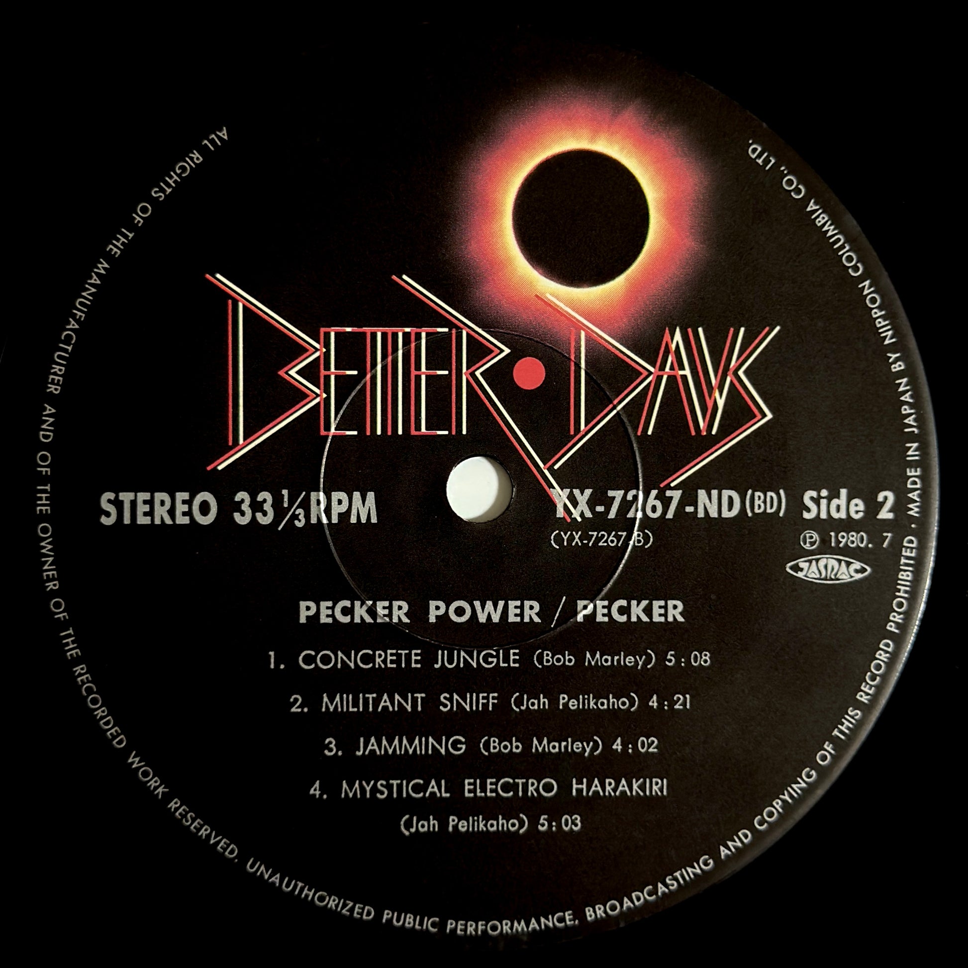Pecker - Pecker Power [1980 Japan Original Press - Better Days YX-7267-ND] (LP)_4