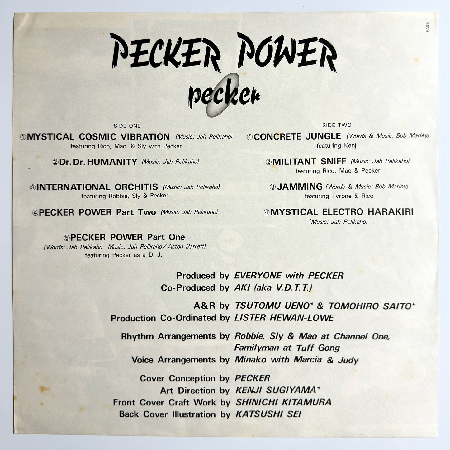 Pecker - Pecker Power