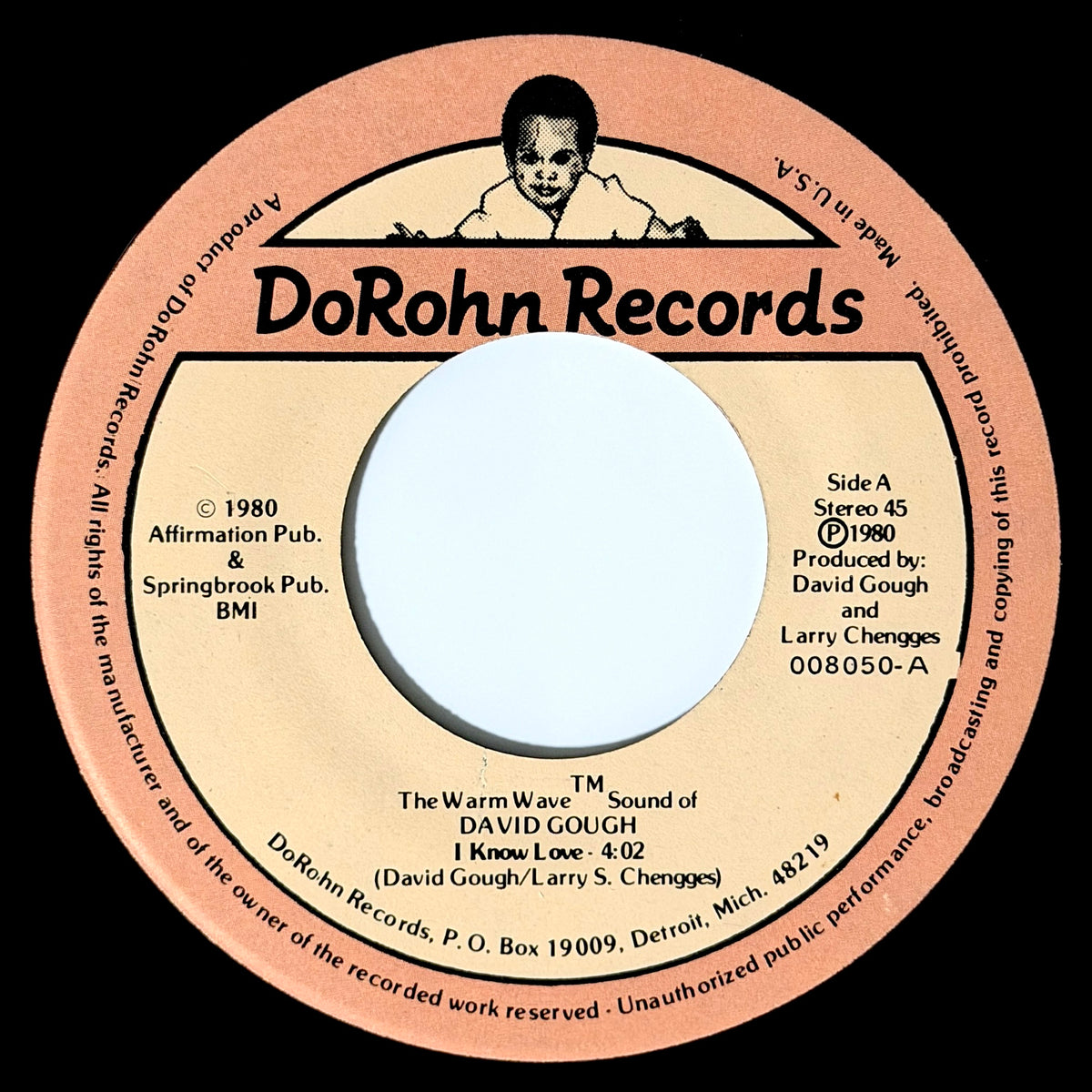David Gough - I Know Love / Light One Candle Softly [- US Original Press - DoRohn 008050] (7inch)_1