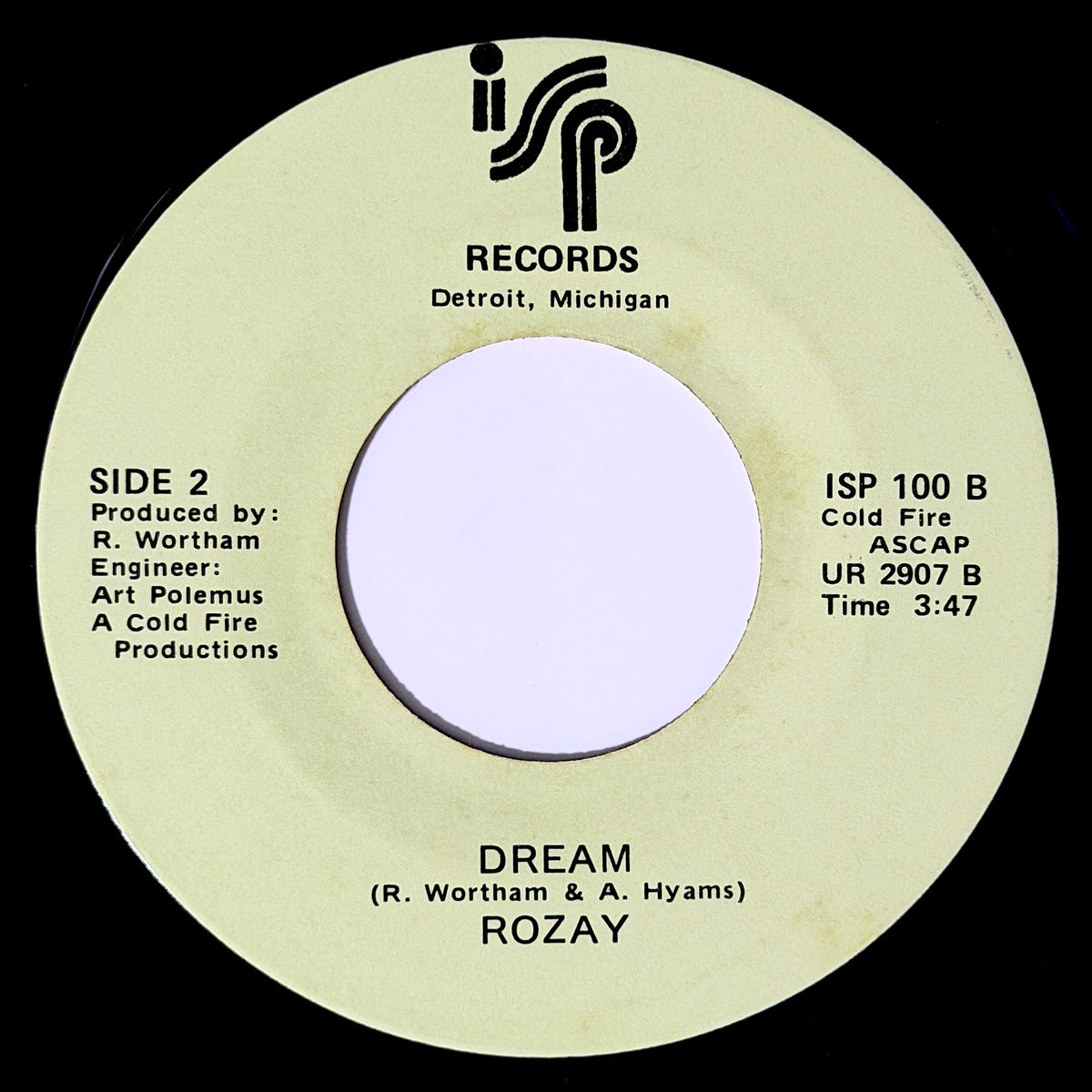 Rozay - Sam / Dream [1981 US Original Press - Isp Records ISP 100] (7inch)_2
