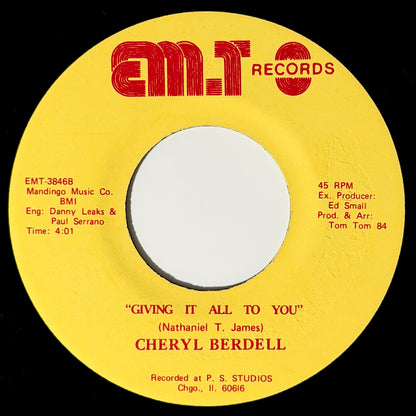 Cheryl Berdell - Fall In Love / Giving It All To You [1978 US Original Press - EM.T EMT-3846] (7inch)_2