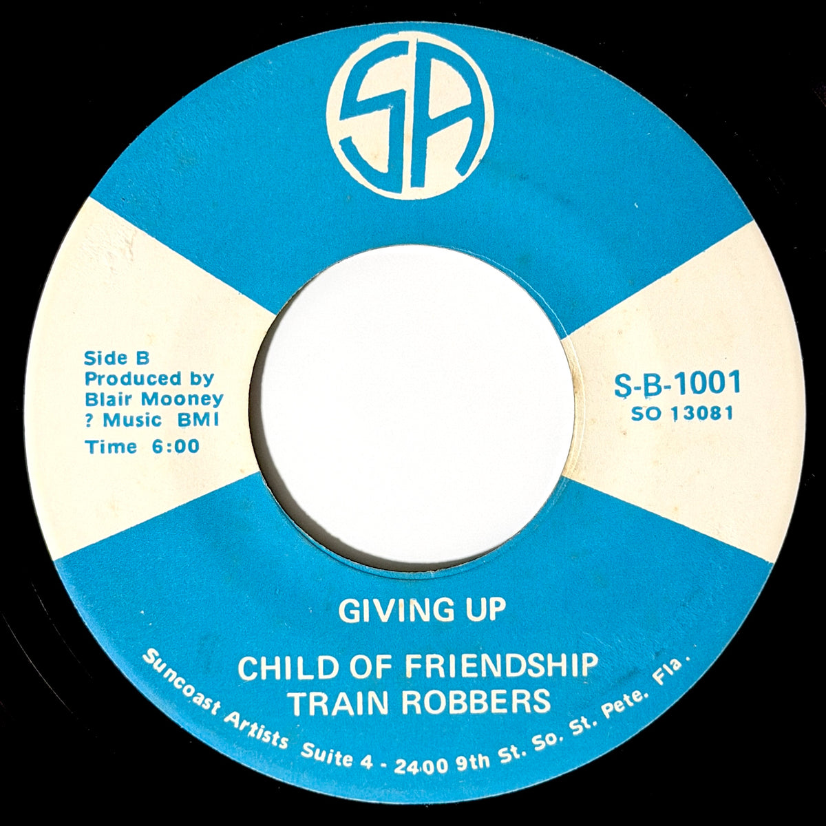 Child Of Friendship Train Robbers - Will You Answer / Giving Up [1973 US Original Press - Suncoast Artists S-A-1001] (7inch)_2