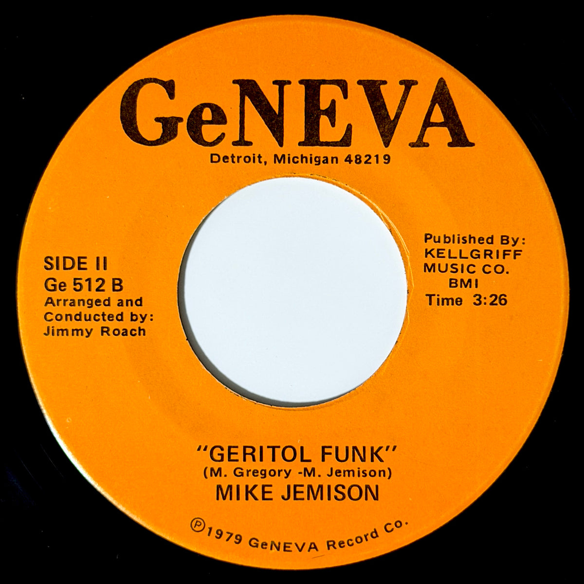 Mike Jemison - Bright Light Lady / Geritol Funk [1979 US Original Press - Geneva Ge 512] (7inch)_2