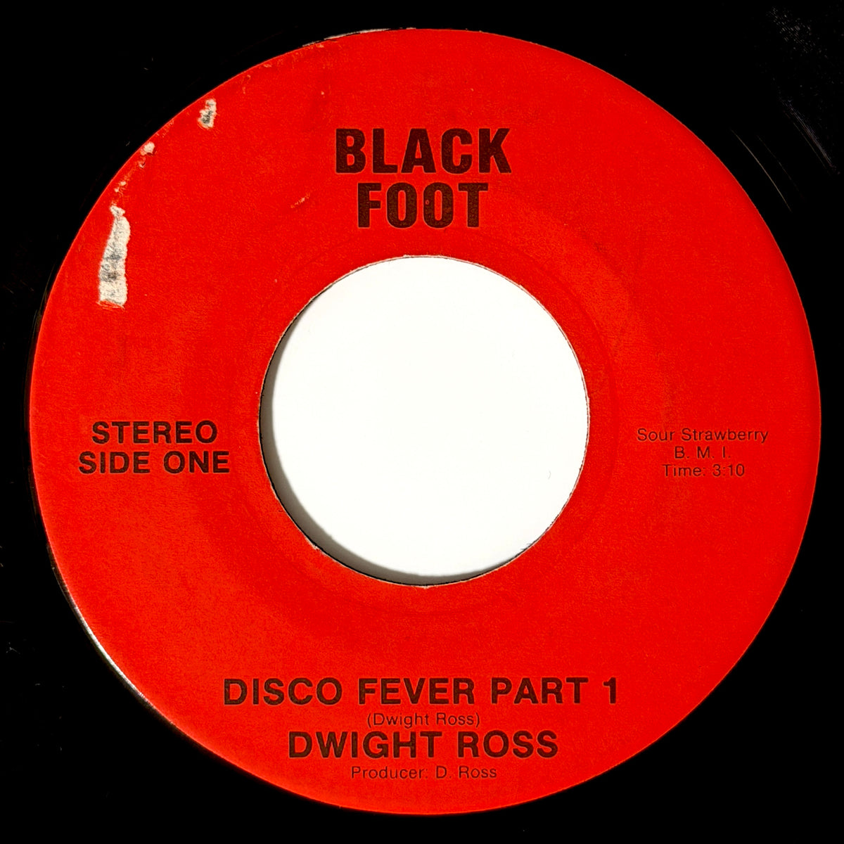 Dwight Ross - Disco Fever Part 1 / Part 11 [- US Original Press - Black Foot 001] (7inch)_1