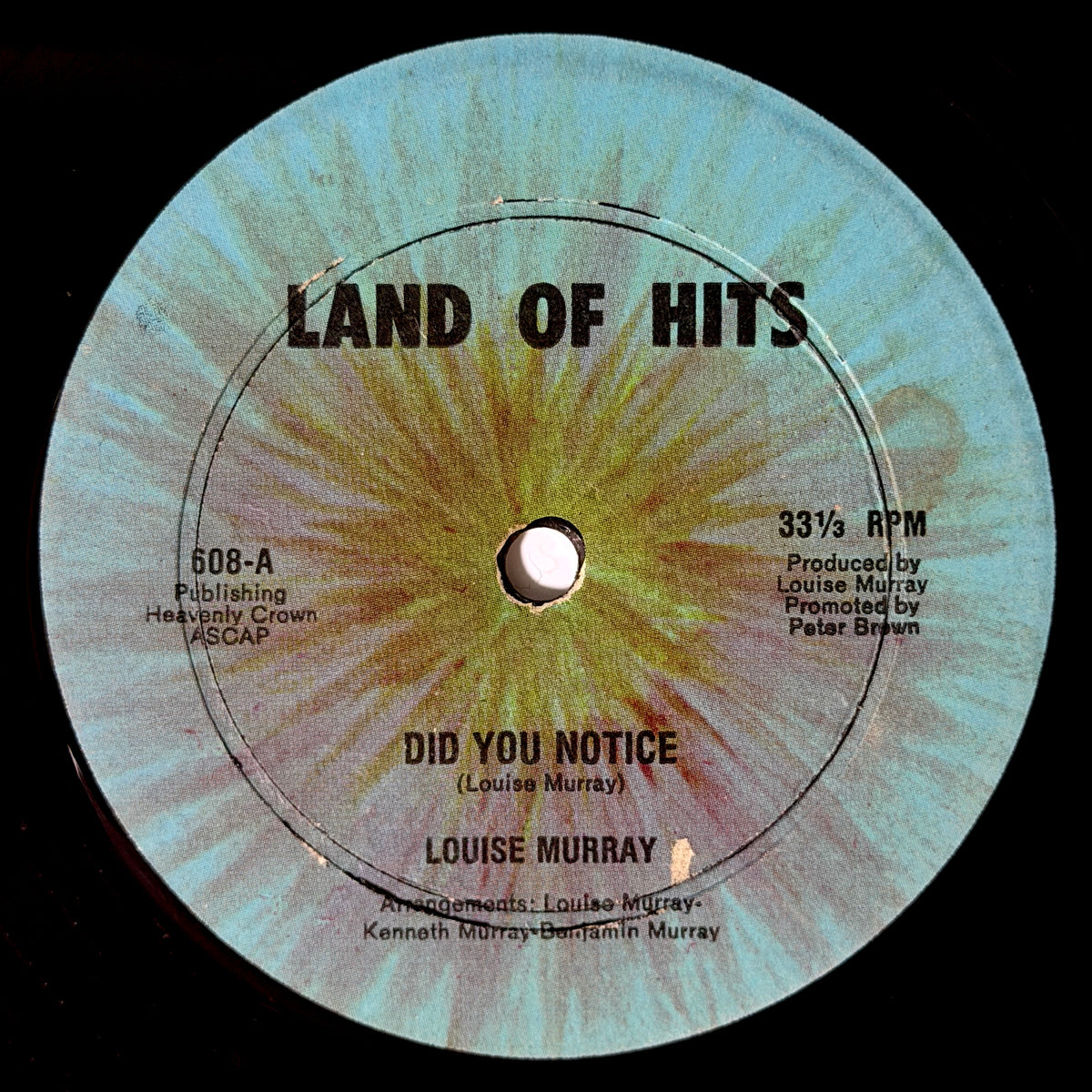 Louise Murray - Did You Notice / (Let's Just) Stay Away [- US Original Press - Land Of Hits 608] (12inch)_2