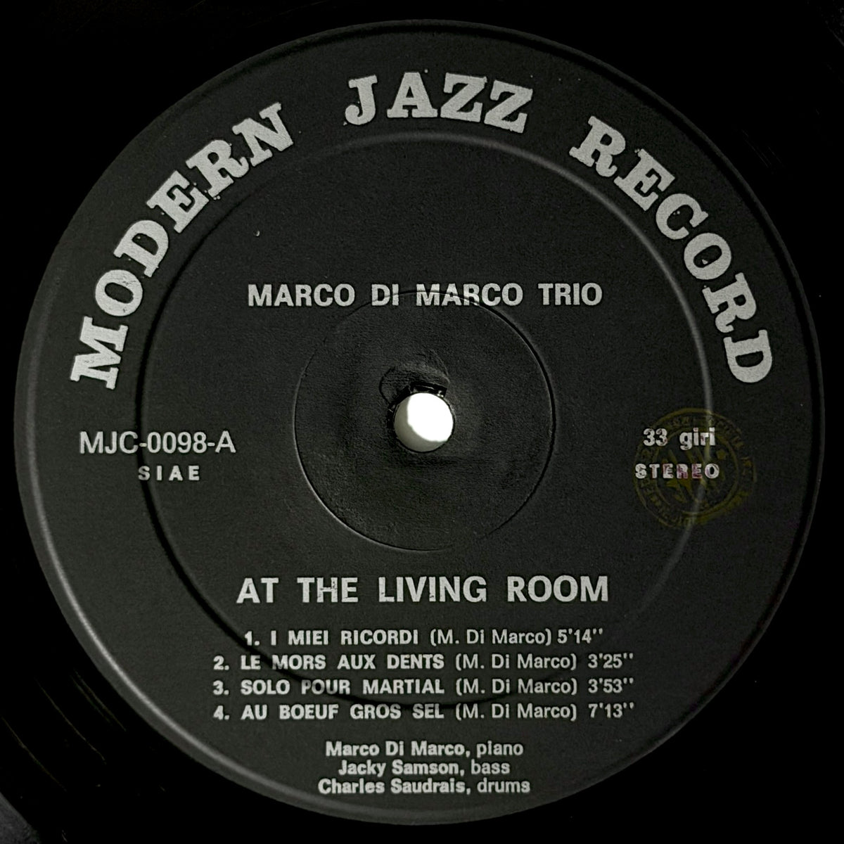 Marco Di Marco Trio - At The Living Room [1973 Italy Original Press - Modern Jazz MJC-0098] (LP)_3