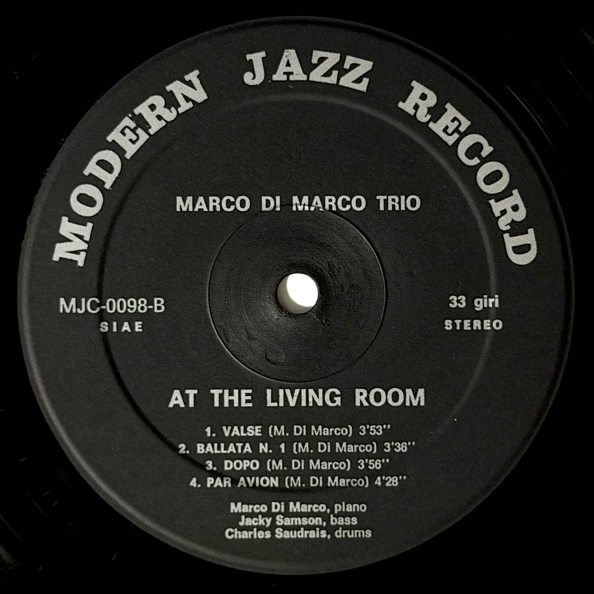 Marco Di Marco Trio - At The Living Room [1973 Italy Original Press - Modern Jazz MJC-0098] (LP)_4