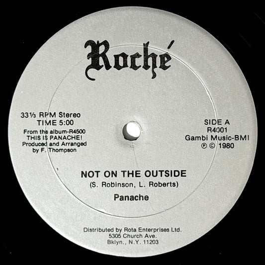 Panache - Not On The Outside / Jam On [1980 US Original Press - Roche R4001] (12inch)_1