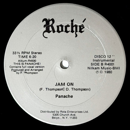 Panache - Not On The Outside / Jam On [1980 US Original Press - Roche R4001] (12inch)_2