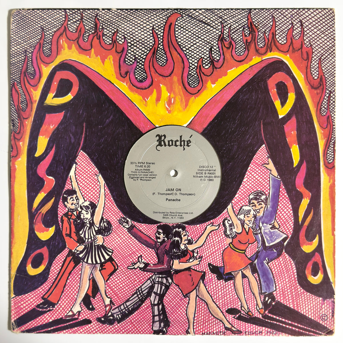 Panache - Not On The Outside / Jam On [1980 US Original Press - Roche R4001] (12inch)_3