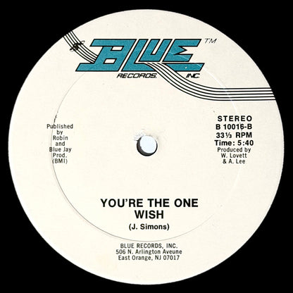 Wish - Your Love / You're The One [1984 US Original Press - Blue B 10016] (12inch)_2