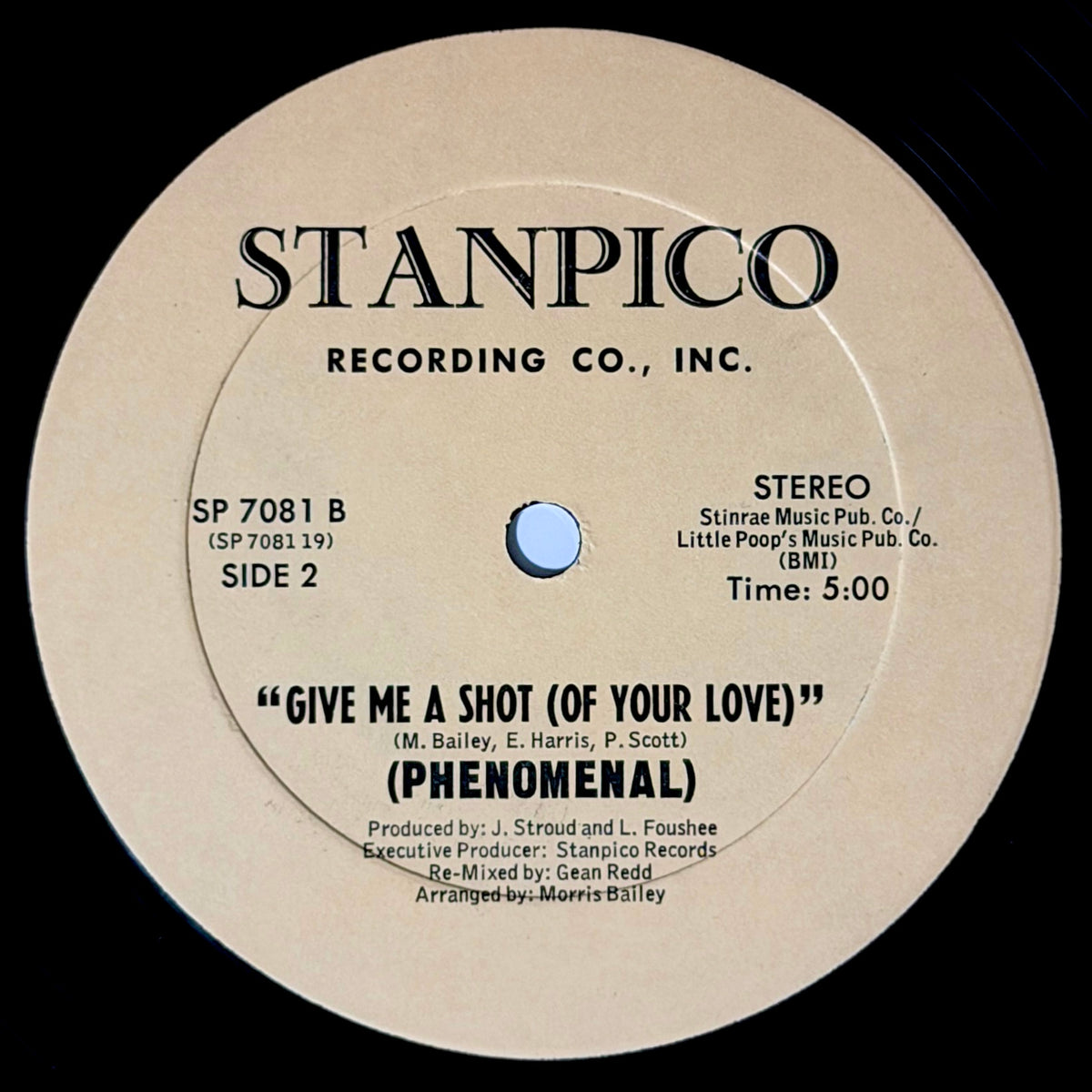 Phenomenal - One Two Three (Come See About Me) / Give Me A Shot (Of Your Love) [1982 US Original Press - Stanpico SP 7080] (12inch)_2