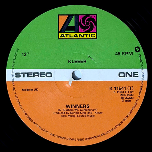 Kleeer - Winners / Open Your Mind [1980 UK Original Press - Atlantic K 11541 (T)] (12inch)_1
