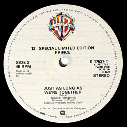 Prince - I Wanna Be Your Lover / Just As Long As We're Together [1979 UK Original Press - Warner K 17537 (T)] (12inch)_2