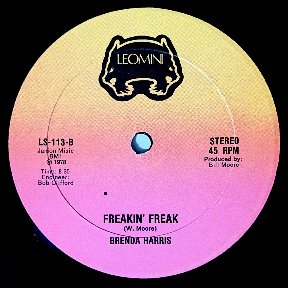 Brenda Harris - Making Love Will Keep You Fit / 	Freakin' Freak [1978 US Original Press - Leo Mini LS-113] (12inch)_2