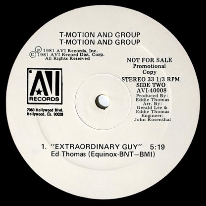 T-Motion & Group - Love Light / I Gotta Have You / Extraordinary Guy [1981 US Original Press - AVI AVI 40008] (12inch)_3