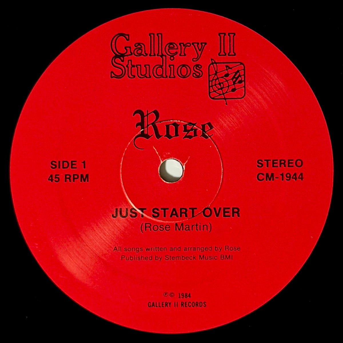 Rose - If You're Ready To Go / Just Start Over [1984 US Original Press - Gallery II CM-1944] (12inch)_3