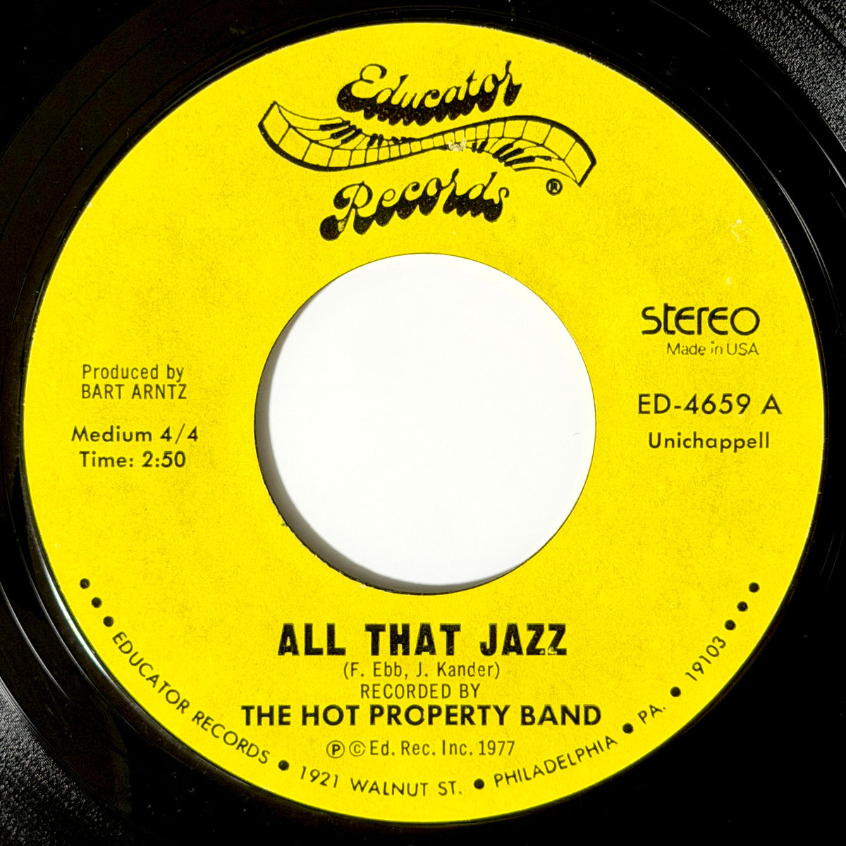 Hot Property Band - All That Jazz / Dance Of The Dolphins [1978 US Original Press - Educator ED-4659] (7inch)_1
