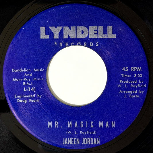 Janeen Jordan - Mr. Magic Man / Dream Tonight [- US Original Press - Lyndell L-14] (7inch)_1
