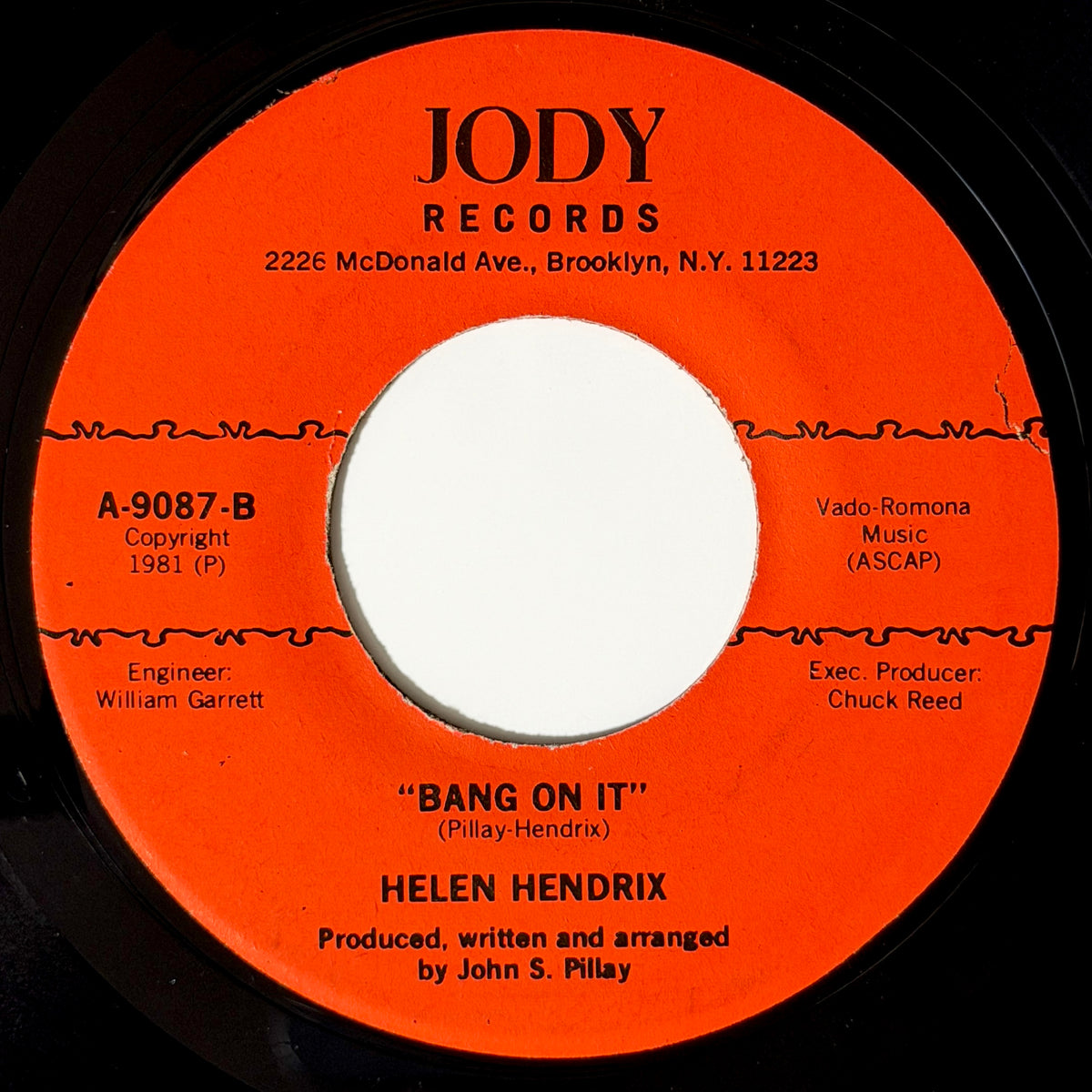 Helen Hendrix - Let's Stay Together / Bang On It [1981 US Original Press - Jody A-9087] (7inch)_2