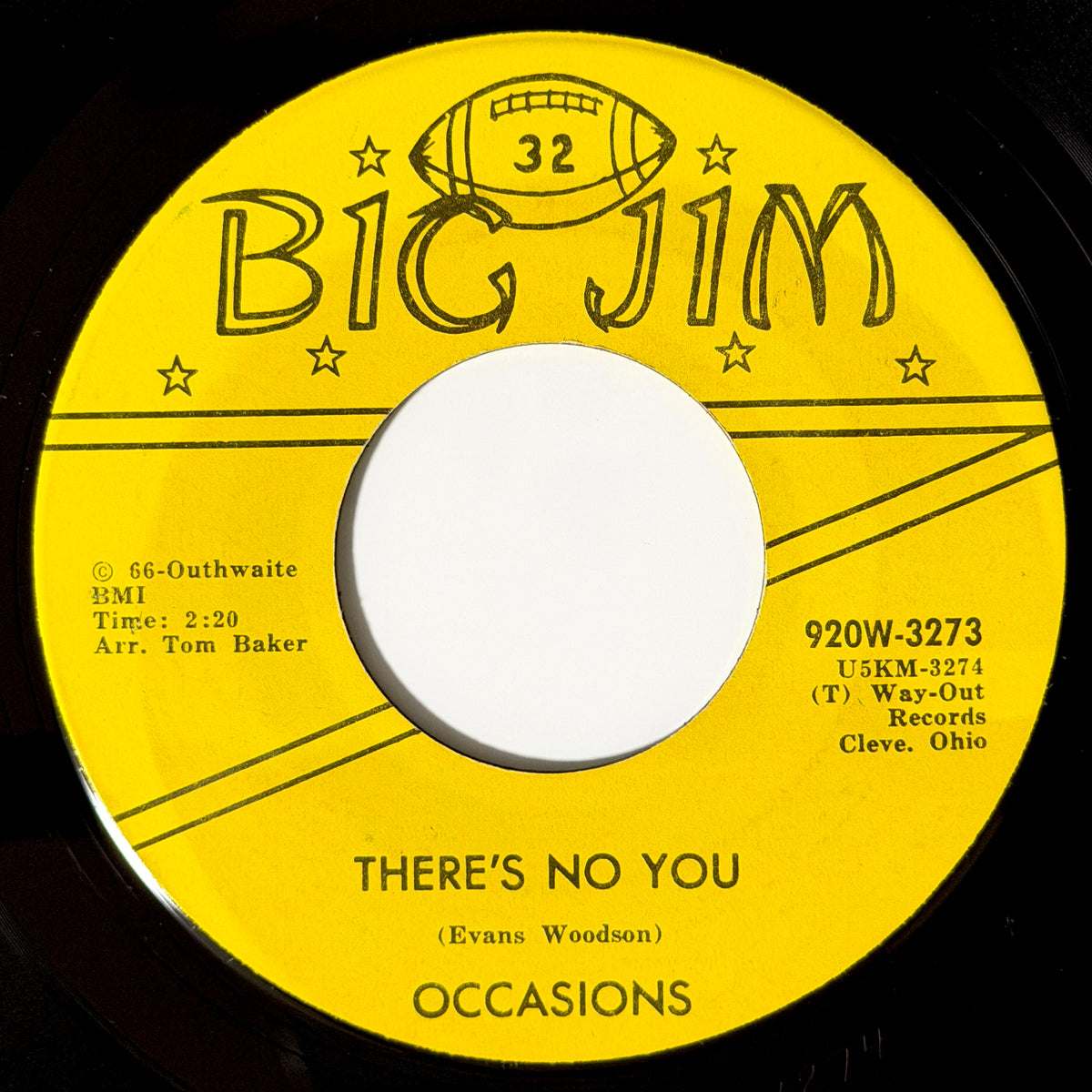 Occasions - Baby Don't Go / There's No You [1967 US Original Press - Big Jim 920W-3273] (7inch)_2
