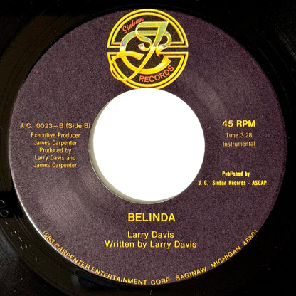 Larry Davis - Belinda / Instrumental [1983 US Original Press - Sinban J.C. 0023] (7inch)_2