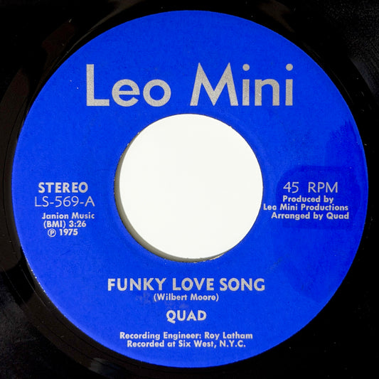 Quad - Funky Love Song / Relief [1975 US Original Press - Leo Mini LS-569] (7inch)_1