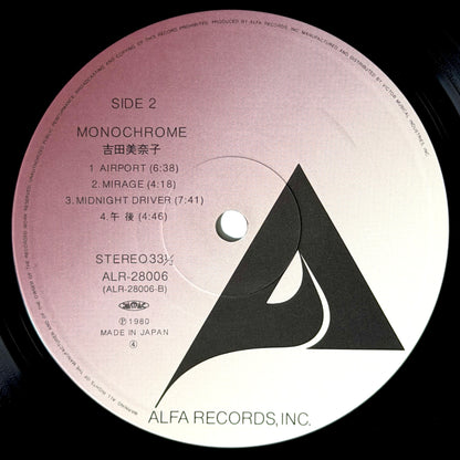 Minako Yoshida - Monochrome [1980 Japan Original Press - Alfa ALR-28006] (LP)_4