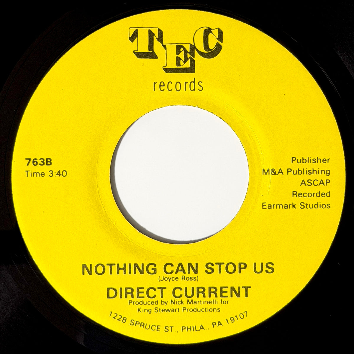 Direct Current - Boogie Man / Nothing Can Stop Us [1979 US Original Press - TEC 763] (7inch)_2