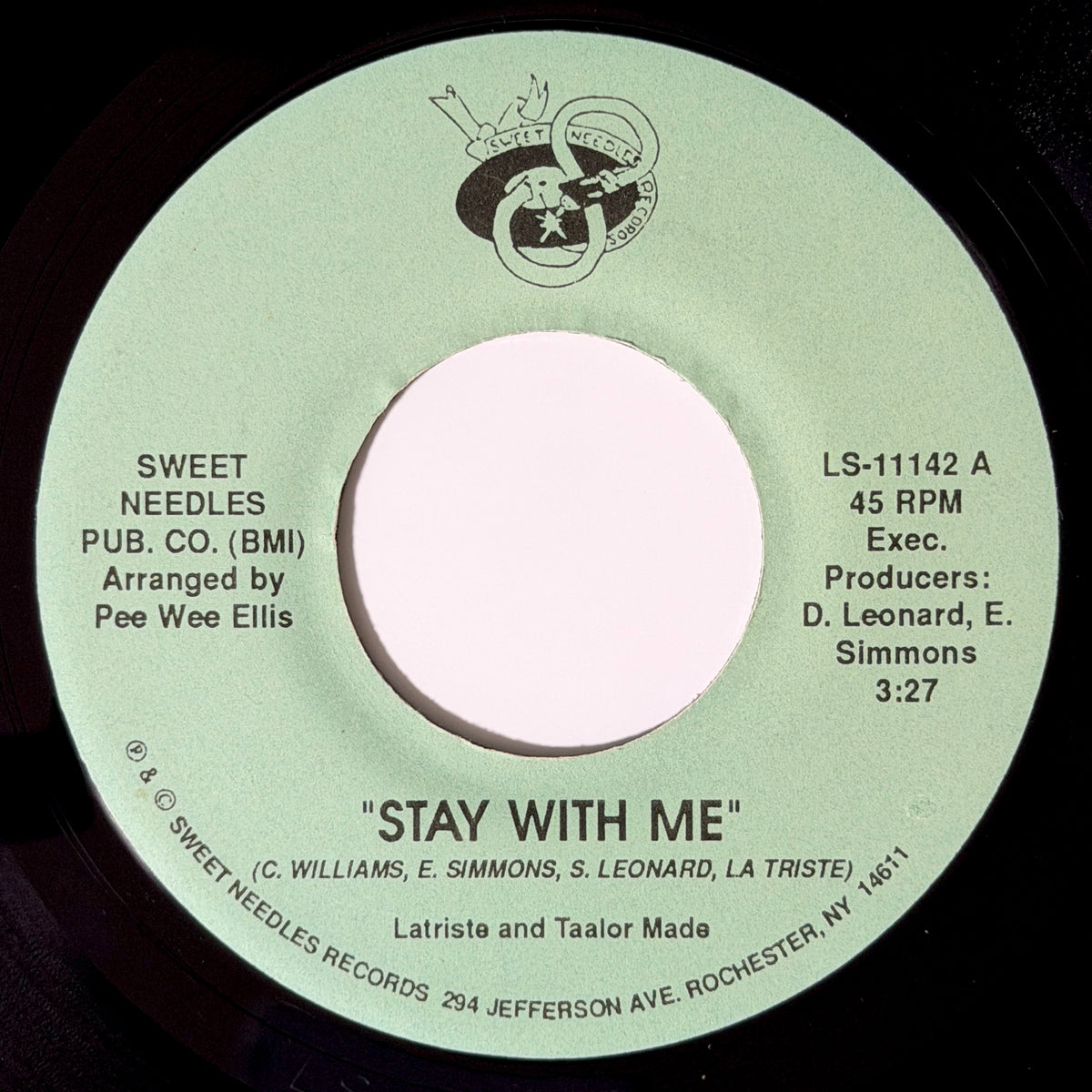 Latriste and Taalor Made - Stay With Me / If Your Love Is Real [- US Original Press - Sweet Needles LS-11142] (7inch)_1