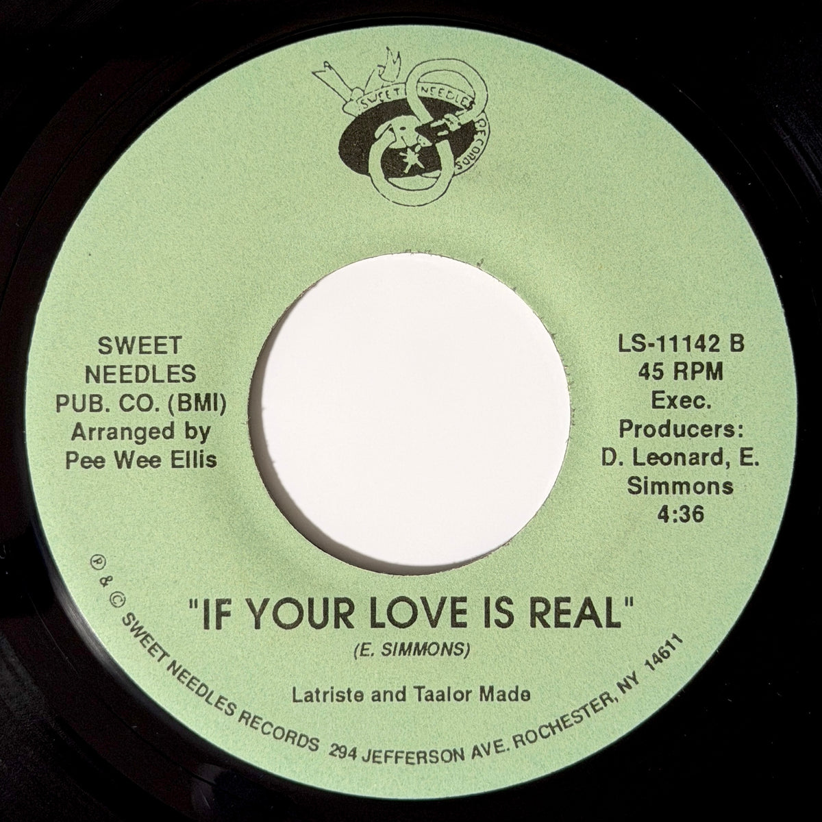 Latriste and Taalor Made - Stay With Me / If Your Love Is Real [- US Original Press - Sweet Needles LS-11142] (7inch)_2