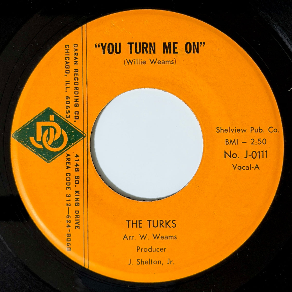 Turks - You Turn Me On / Generation Gap [- US Original Press - DJO J-0111] (7inch)_1