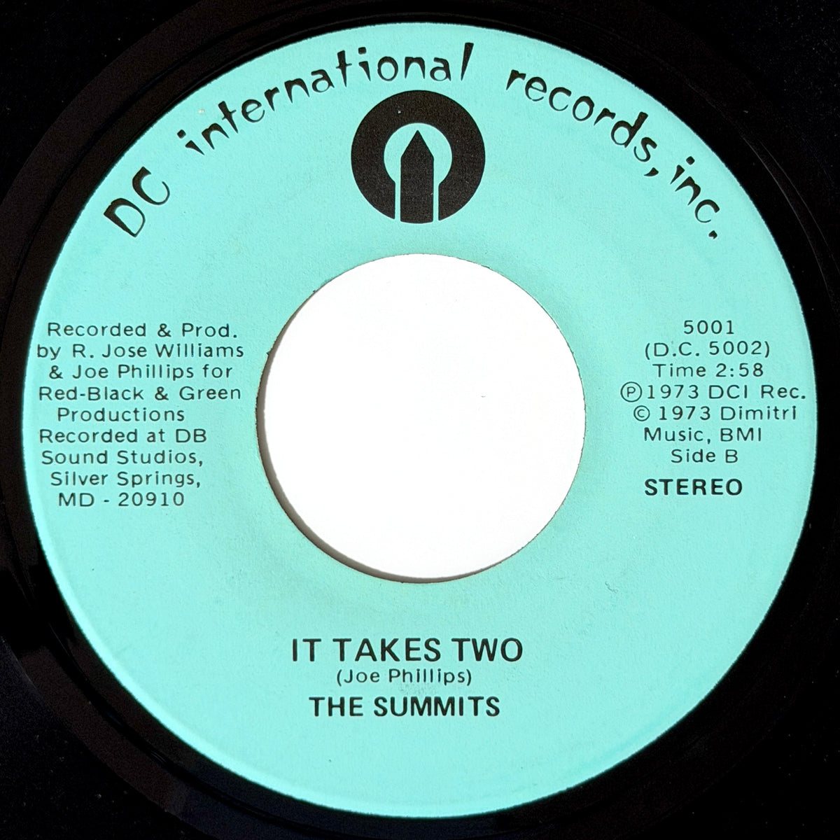 Summits - Let Me Love You Again / It Takes Two [1973 US Original Press - DC International Records, Inc. 5001] (7inch)_2